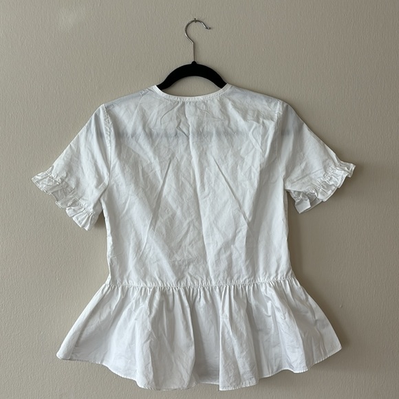 Madewell Studio Ruffle-Hem Top - Picture 3 of 4